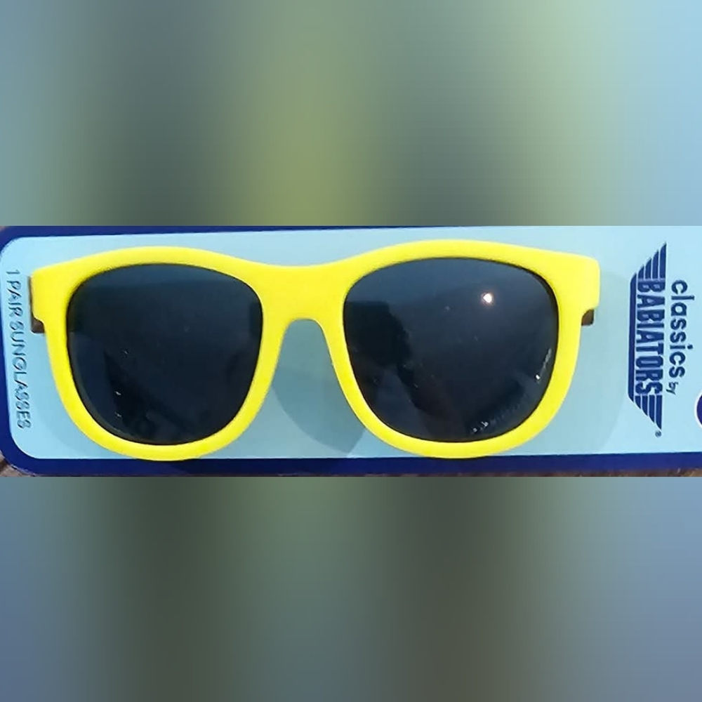 New Classics by Babiators Yellow Sunglasses kids